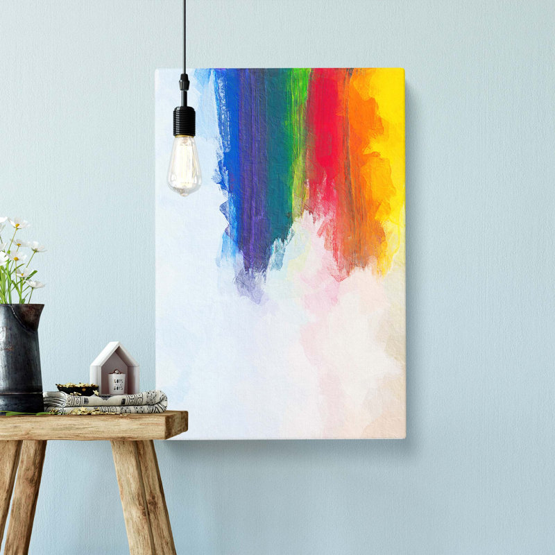 Rainbow Bridge In Abstract - Wrapped Canvas Painting, 91cm H x 60cm W x 3cm D