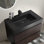 Meuble-lavabo de salle de bain avec lavabo, grand meuble-lavabo mural avec rangement