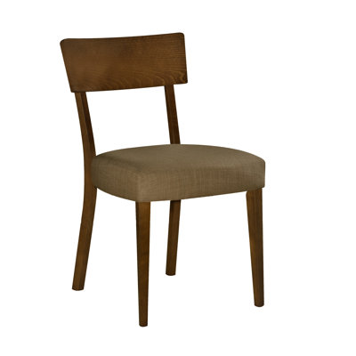 Crompton 18.5'' H Upholstered Walnut Side Chair