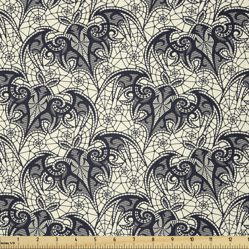 Bergin Zentangle Horror Bats Multi-Purpose Fabric