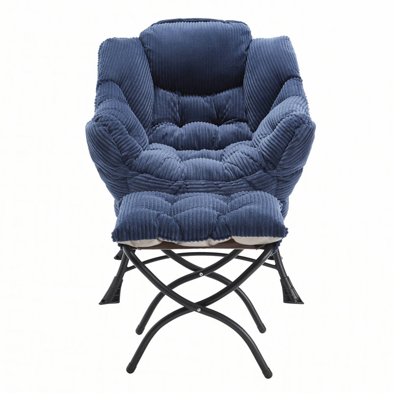 Fauteuil Lazy, Coton bleu marine