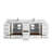 Aberdeen 84'' Double Bathroom Vanity with Quartz Top-74877085-74879080