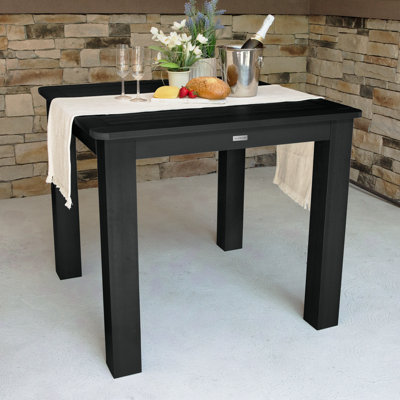 Highsmith Rectangular Outdoor Dining Table With Umbrella Hole , in. W 42'' in. D