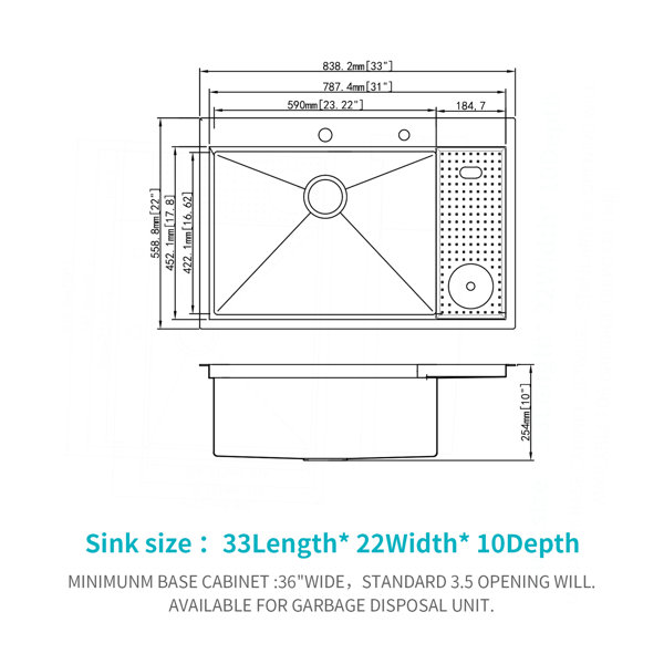 Dimensions du produit