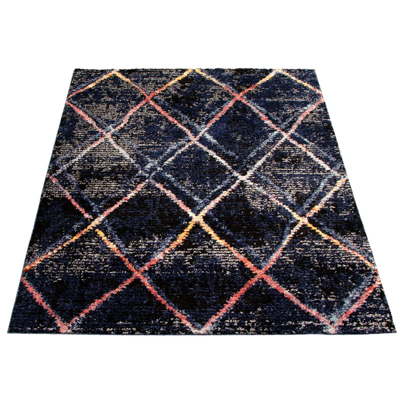 Stigall Geometric Indoor Rug, Rectangle 6'7" x 9'6"