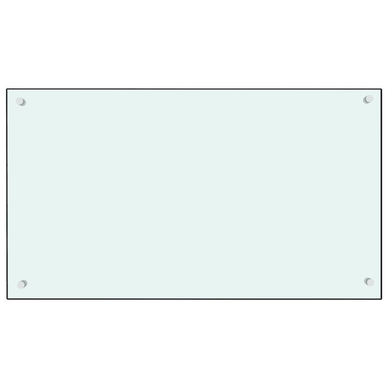 Howser 50cm W x 90cm L Glass Peel and Stick Field Tile, White
