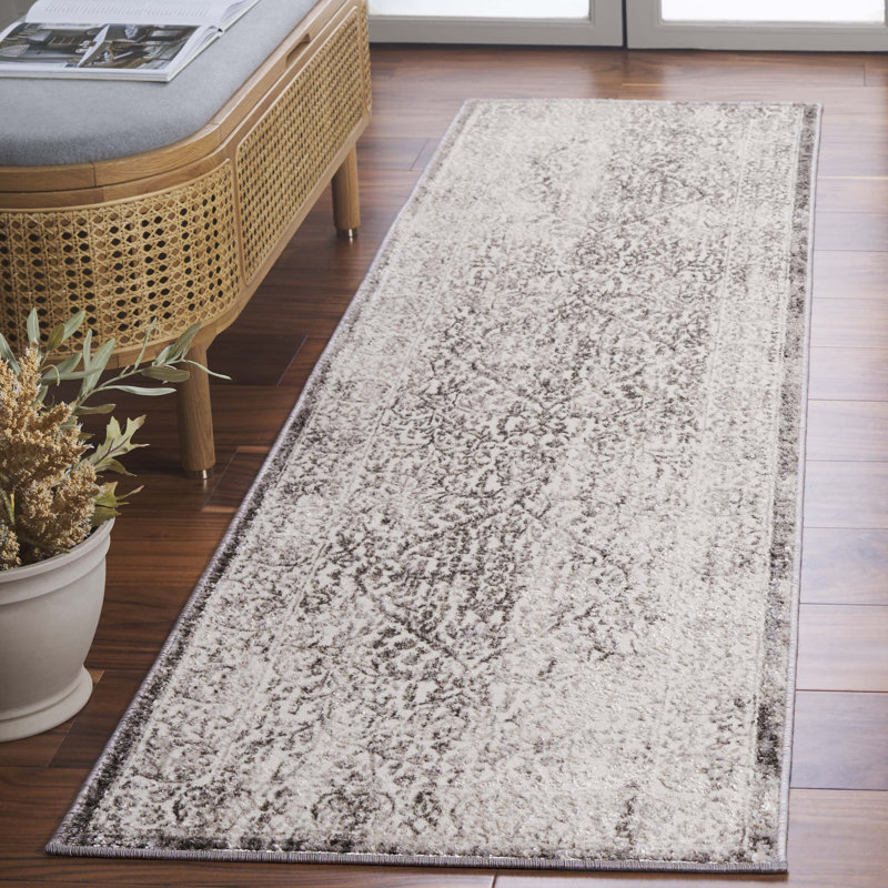 Blondina Performance Damask Rug, Runner 2'2" x 8'