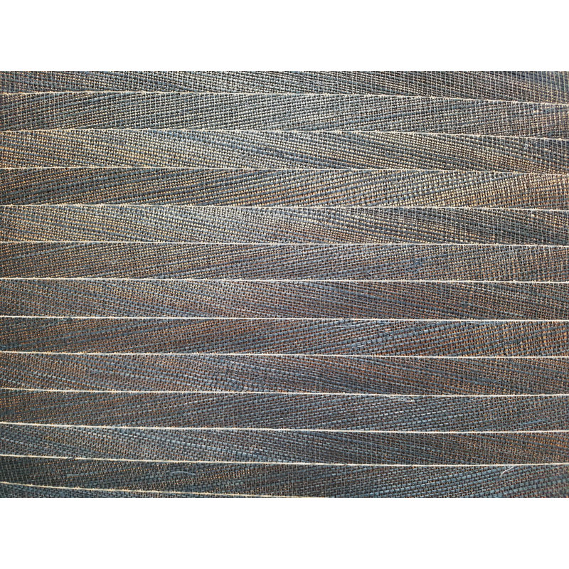 Grass Cloth Roll, Indigo/Gold