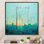 «Turquoise Tracks Power Lines Wonderland I», reproduction sur toile