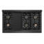 ZLINE Designer 48 in. DuoPro Gas Rangetop in Black Satin Steel with Black and Bronze Accents-1982526860