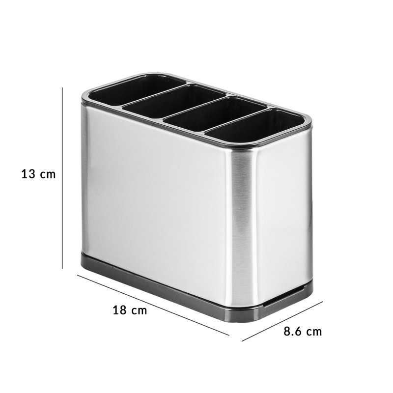 Stainless Steel Rectangle Utensil Crock
