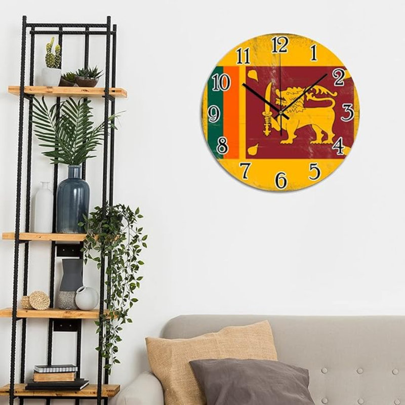 Horloge murale sri-lankaise en PVC avec horloge murale sri-lankaise