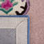 Tapis rose / ivoire en laine touffeté à la main à motif floral Luxembourg-52983289