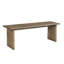 Banc de salle à manger en bois massif brun 55 po