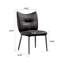 Dining Chairs Set Of 2 Leather Upholstery Metal Frame-981586612