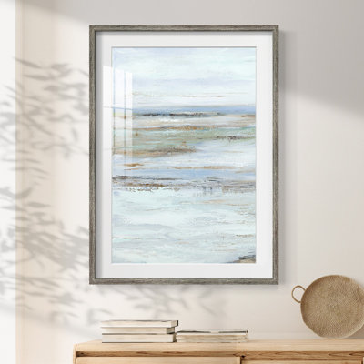 Muted Misty Marsh I -Framed Print