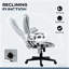 Fauteuil de bureau en microfibre de massage, fauteuil de bureau de massage vibrant avec chaleur et dossier inclinable-2035522090-2035522091