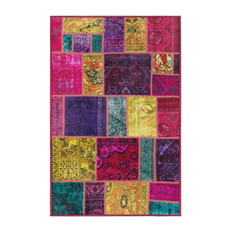 Abstract Indoor Rug, Rectangle 2' x 4'