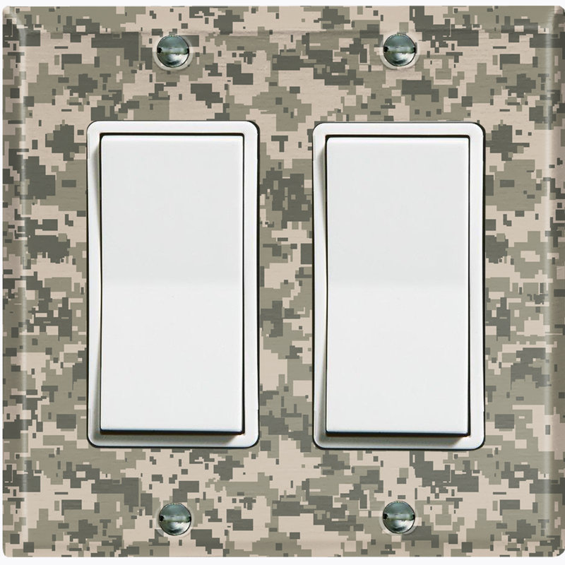 Plaque murale berçante 2 bandes Acu Camouflage