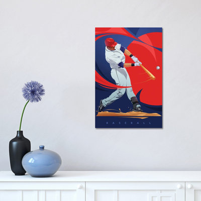 Baseball 1 Piece Wall Art on Canvas
