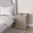 Modern Nightstand With Safe Box And Led Lights And Wireless Charge-2011149111