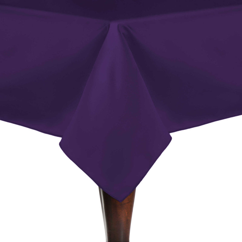 Ultimate Textile Rectangular Tablecloth, 120" x 60", 1, Plum