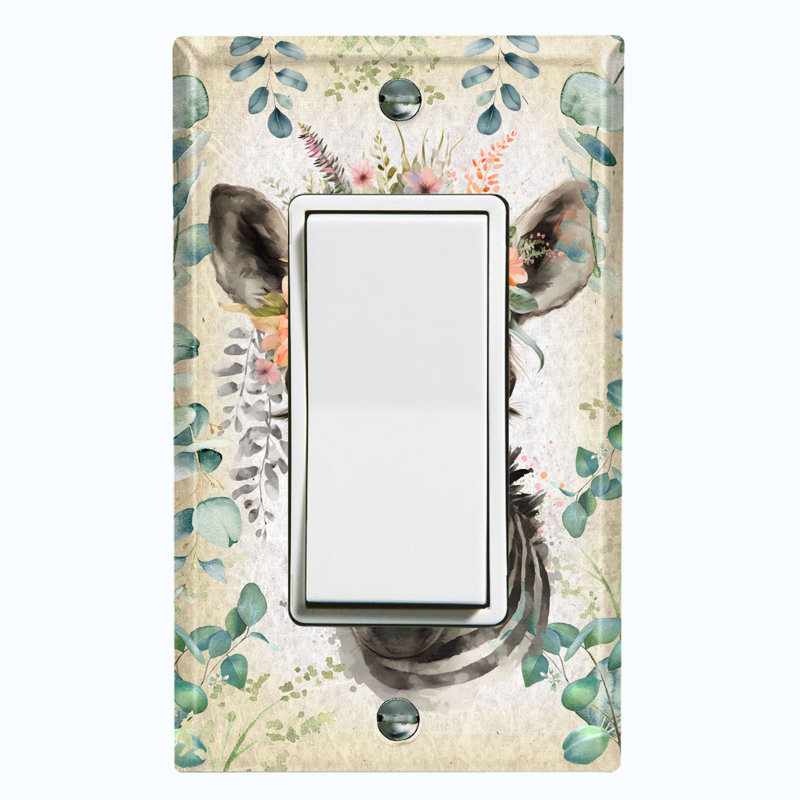 Copper Rust Patina Teal Print 1 - Gang Toggle Light Switch Standard Wall Plate