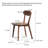 Dining chair wooden FAS grade oak natural wood-2070462782-2028346384