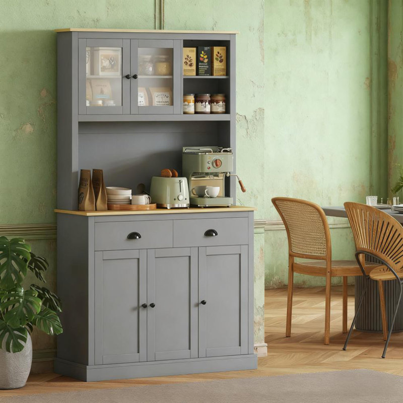 Armoire de cuisine autoportante de 71 po de hauteur