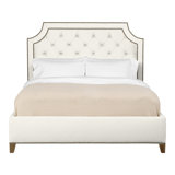 Audrey/Asher Queen Tufted Upholstered Low Profile Panel Bed