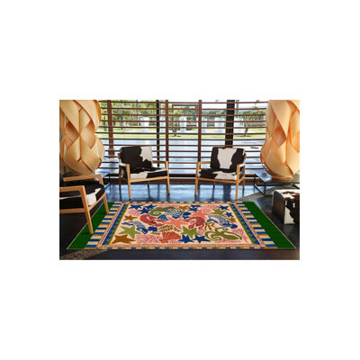 Tapis tissé à motif d'étoile de mer lavable