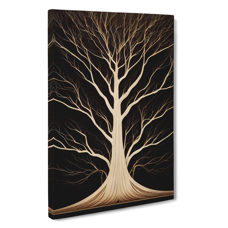 Antique Tree Art No.4 - Wrapped Canvas, 60cm H x 40cm W x 3cm D