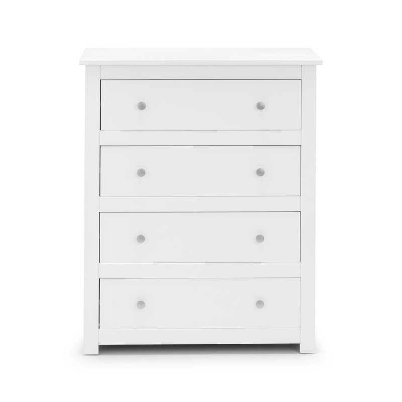 Payeur 85cm W 4 - Drawer Chest of Drawers, White
