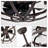 Modern Enclosed Ceiling Fan Indoor with Remote Control and Bladeless Rust Industrial Ceiling Fan Light Kit
