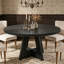 Table de salle à manger ronde 47,25 po en bois manufacturé-141678396