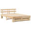 Bed Frame With Headboard Solid Wood Pine-1574490357-1574490356