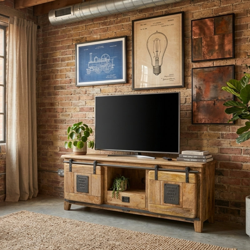 Acima Unfinished TV Stand for TVs up to 50"
