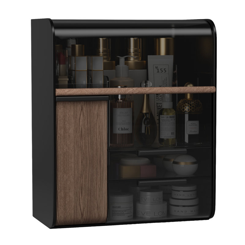 Organisateur de maquillage, brun, Brown