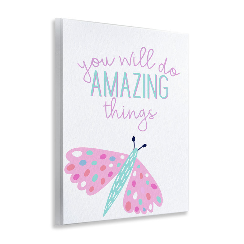 Plaque murale You Will Do Amazing Things, design par Kim Allen