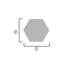 Carrelage mural hexagonal pelez et collez de luxe-100709863