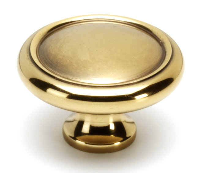 in. Knob, 1" H x 1.5" W x 0.69" D, Polished Antique