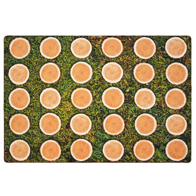 Tapis touffeté vert / brun Pixel Perfect