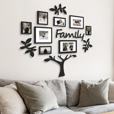 Family Tree Picture Frame Wall Decor Set