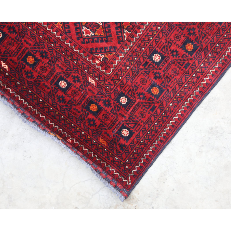 Afghan Hand Woven Wool Oriental Area Rug