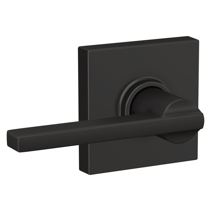 Latitude Passage Leverset with Collins Rosette, Matte Black