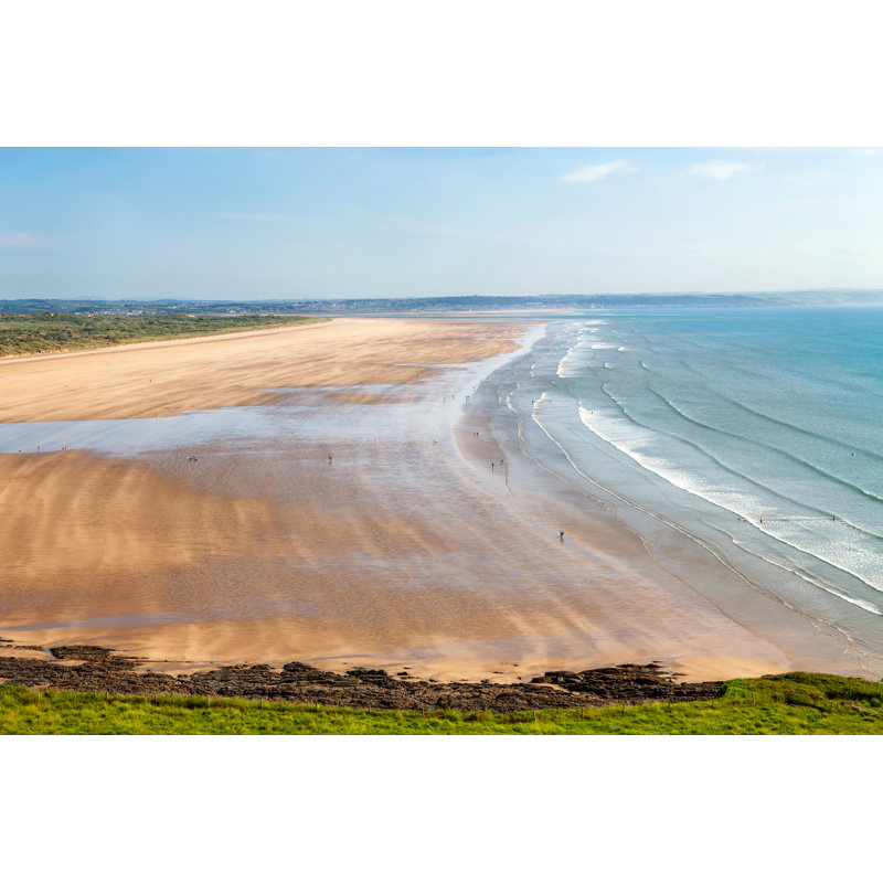 Saunton Sands Beach - Wrapped Canvas Print, 81cm H x 122cm W x 3.8cm D