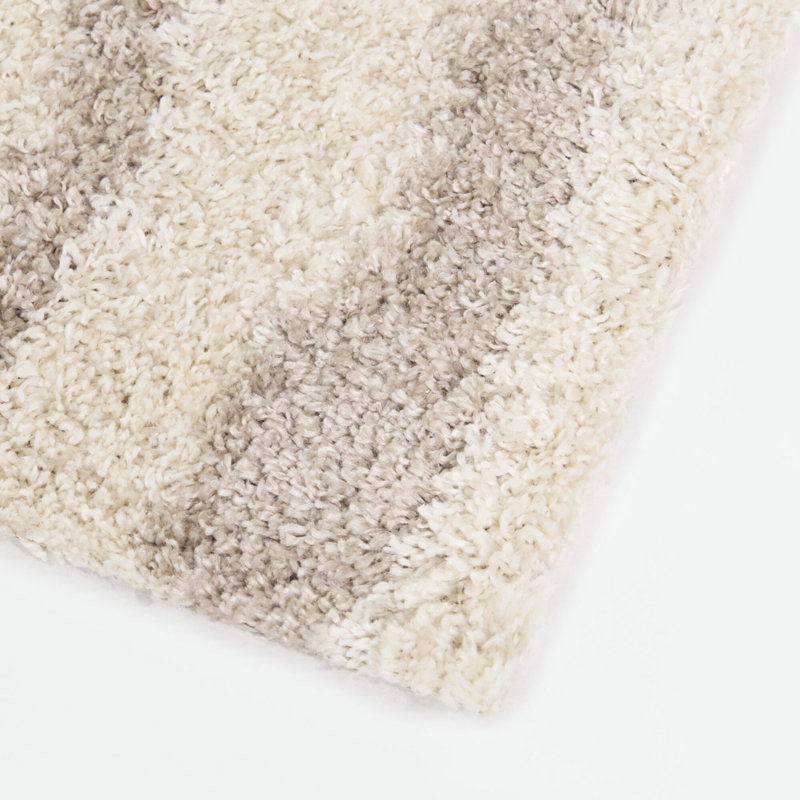 Tapis crème / taupe Demeter, Rectangle 7 pi 10 po x 10 pi