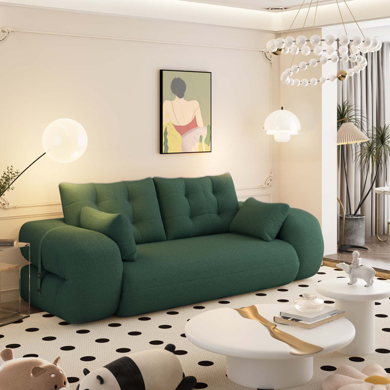 Lazy Sofa Couch, Green