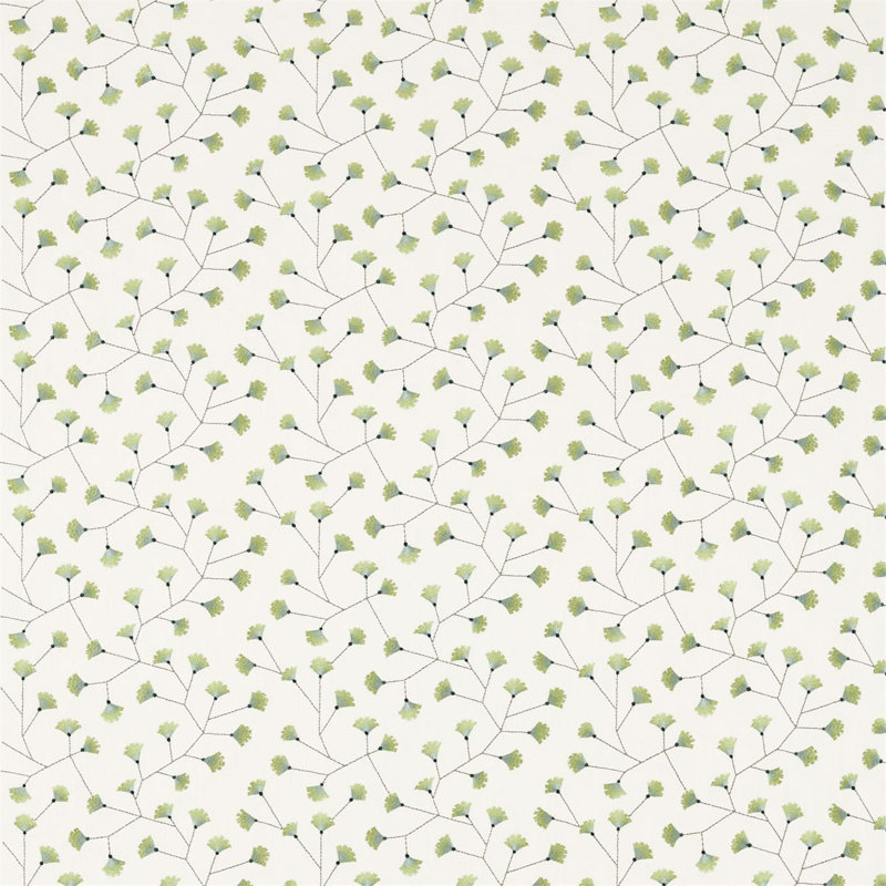 Gingko Trail Fabric, Winter Rocket