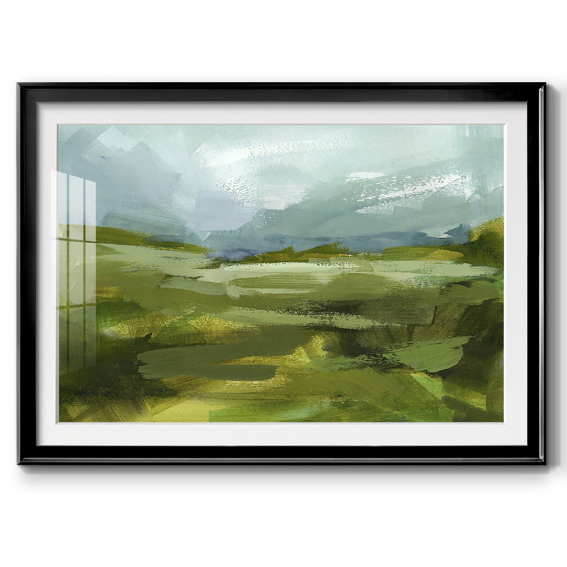 Emerald View II, reproduction d'art encadrée, Noir, H 30 po x l 44 po x P 1,5 po
